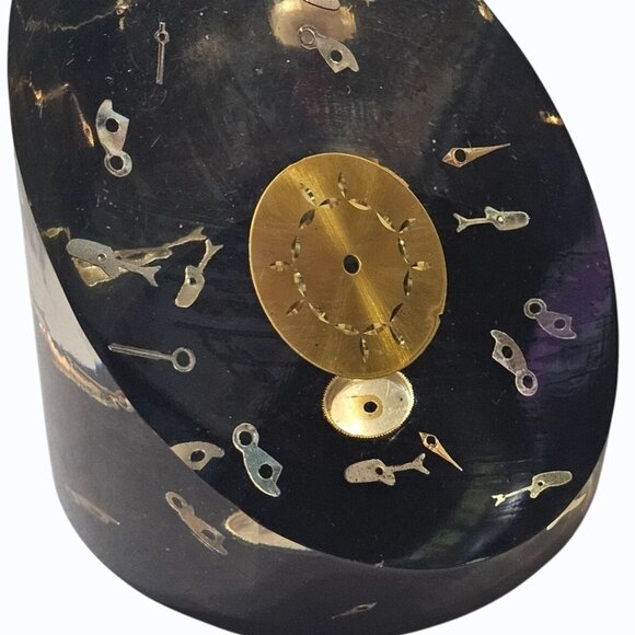 Vintage Steampunk Watch Parts Cogs Jeweler Collector Lucite Paper Weight Japan - Picture 3 of 8